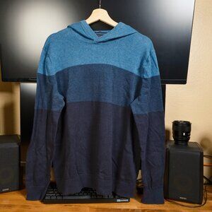 Banana Republic Supima Cotton Birdseye Block Hooded Sweater L